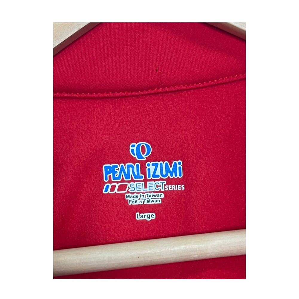Pearl Izumi Jacket Mens Large Red Zip Up Bike Wear Cycling Performance Outdoor - Picture 3 of 11